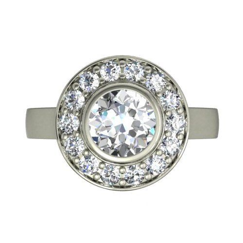 White Gold Diamond Engagement Ring