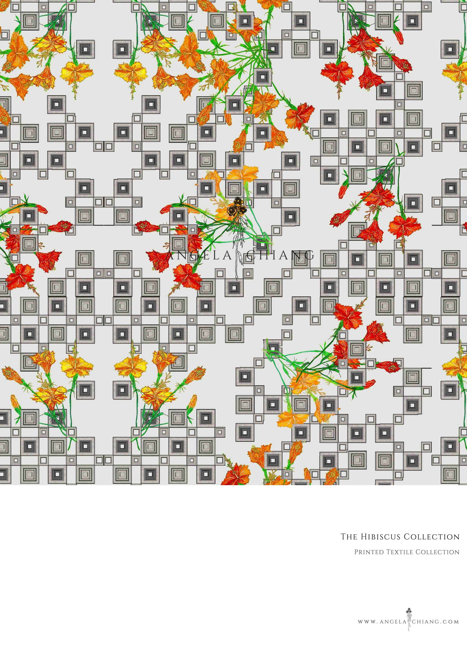 ANGELA CHIANG|The Hibiscus Collection:Monochrome