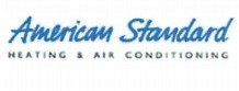 American Standard Heating & Air Conditioning logo in blue text on a white background