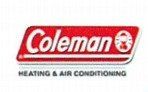 Coleman Heating & Air Conditioning logo on a red rectangle with white text