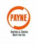 PAYNE logo with orange ring and “HEATING & COOLING RIGHT FOR YOU” text