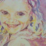 View of a portrait of a cute smiling kid