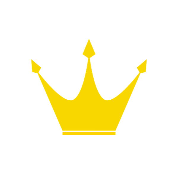 Imperial Works Logo A yellow crown with three points on a white background.