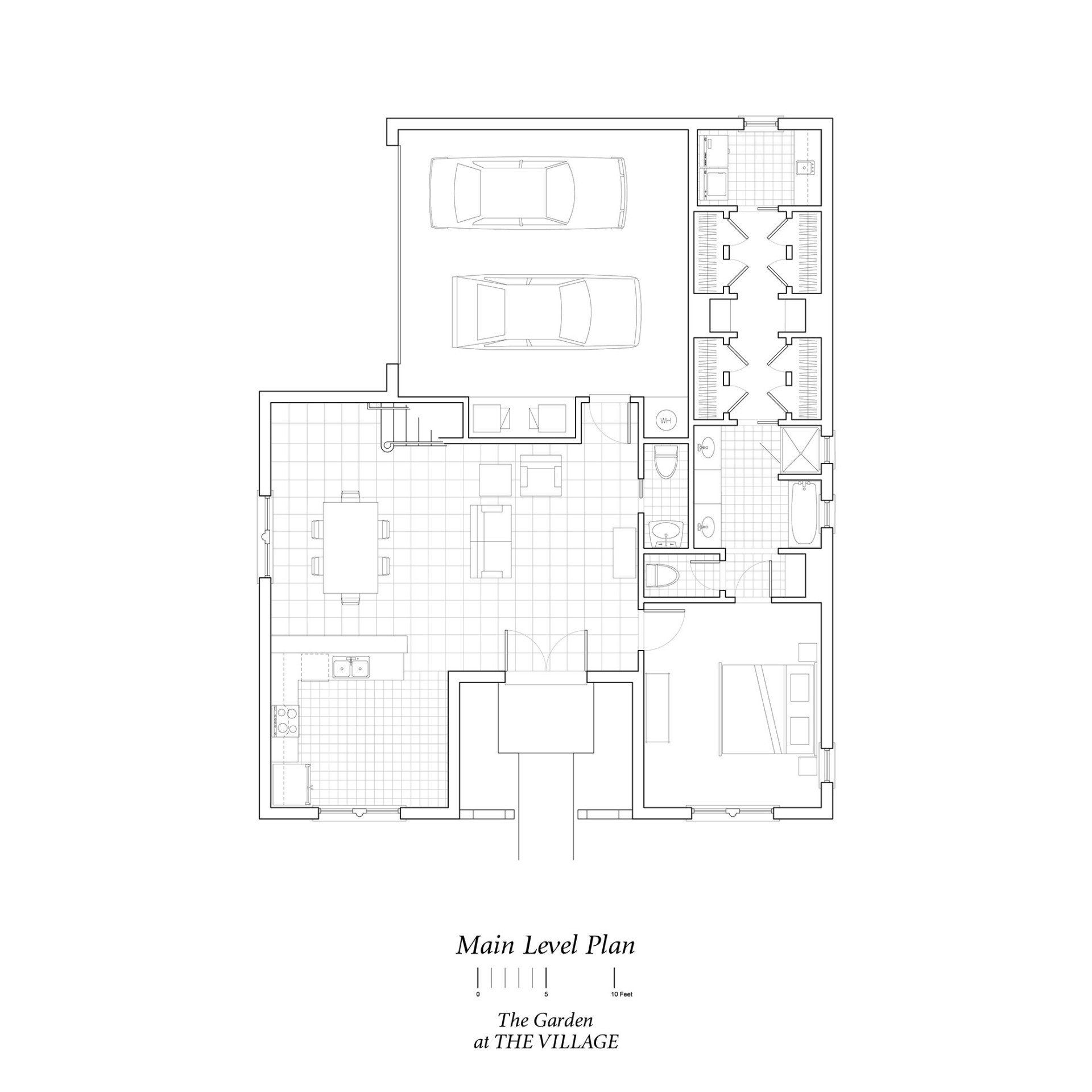 a black and white floor plan of a house .