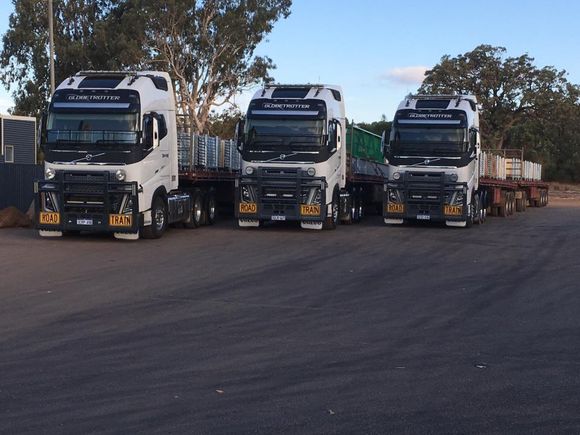 View of a transportation truck