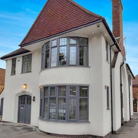 click to see our window wrapping grey windows vinyl wrapped, frame wrapping