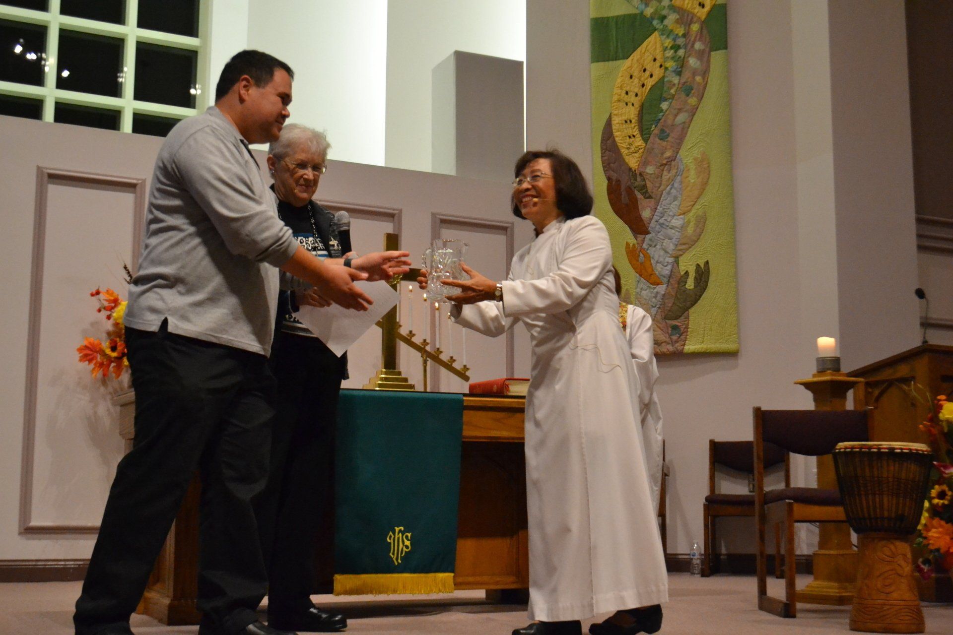 Ritual receiving of water  -Photo Credit: Evelyn Butler
