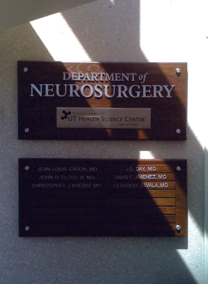 Plaques — Custom Oak Plaques with Cut Out Aluminium Letters in San Antonio, TX