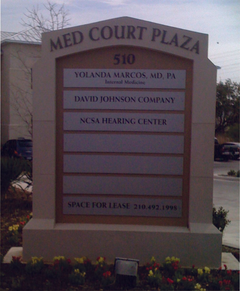 Signs — Monument with Cut Out Aluminum Letters and Panels in San Antonio, TX