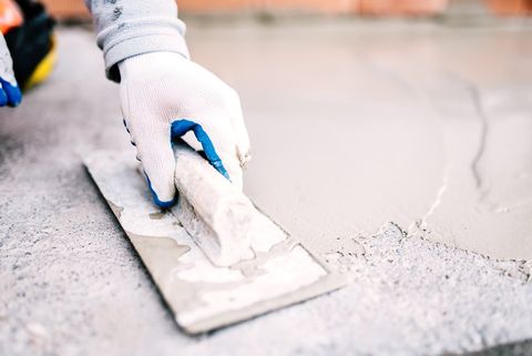 Patios — Man Finishing The Wall Foundation in Greenleaf, WI