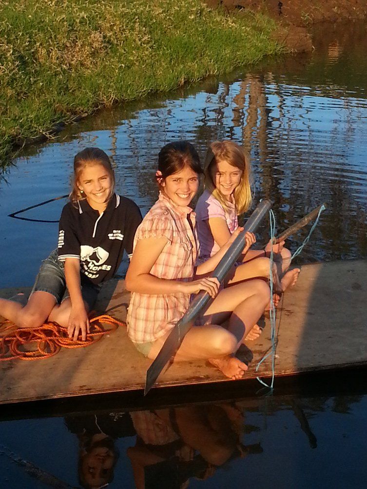 three kids