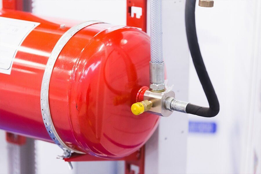 Red Fire Extinguishers — East-West Fire Services In Garbutt, QLD