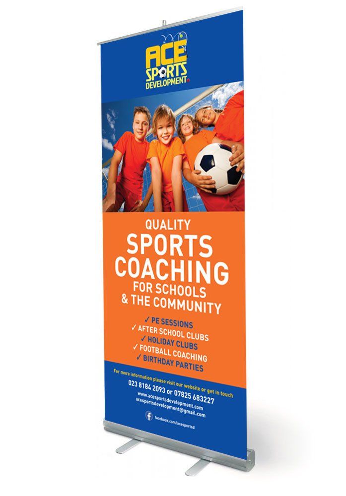 Pull-up banner design, Totton