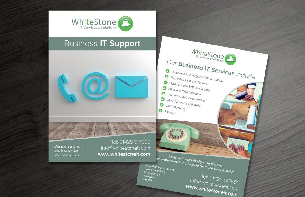 Flyer design for IT company, Fordingbridge