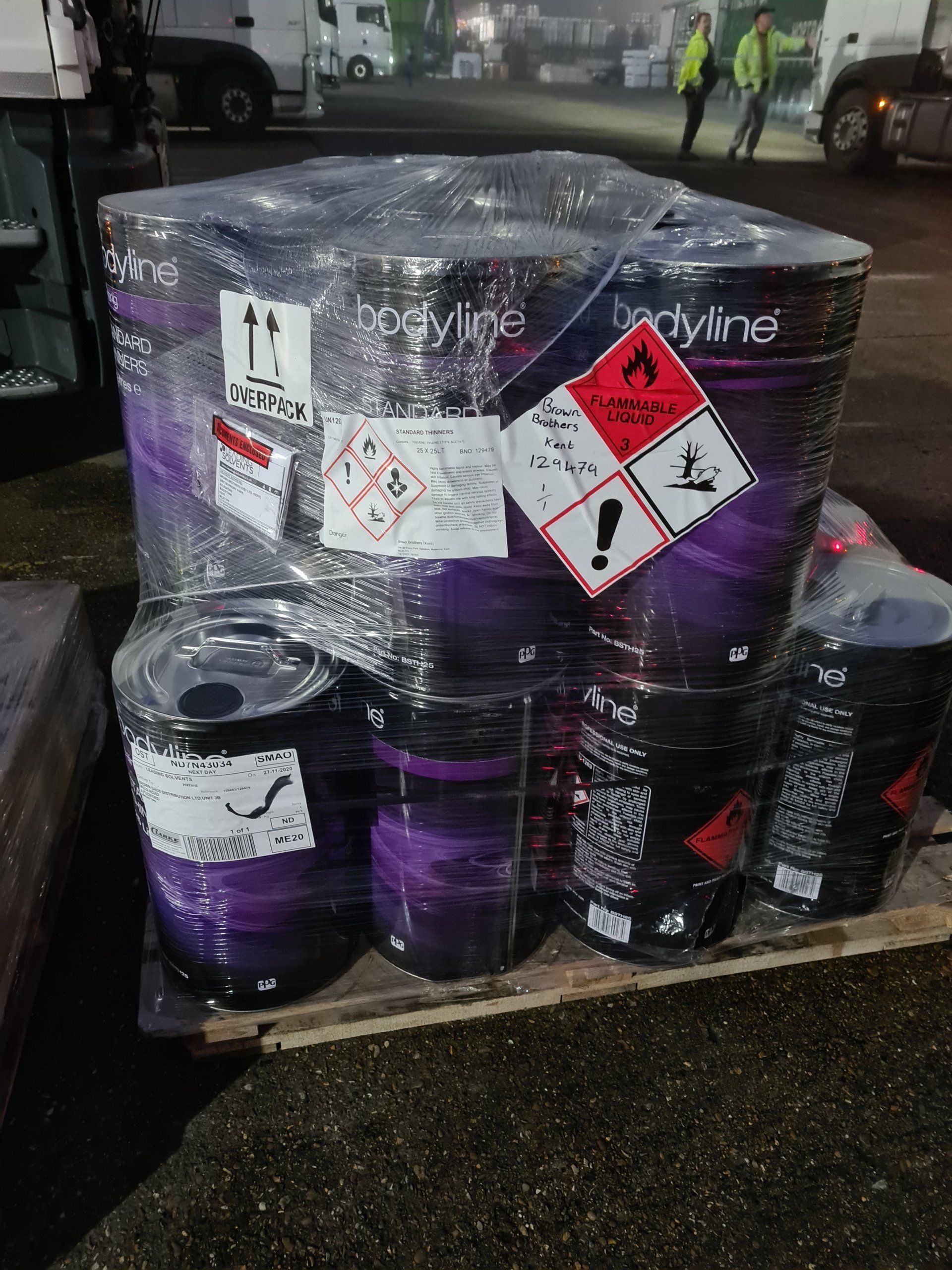 Hazardous good, ready for transport