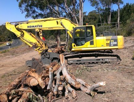Machine used by our earth moving contractors in Hazelwood North
