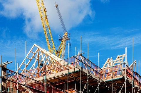 A new building development under construction.