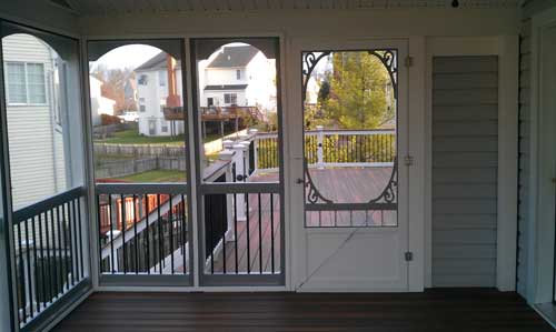 Outdoor — Custom decks with clear window B in Woodbridge, VA