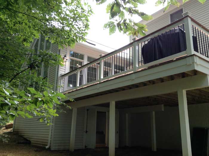 Finished Basement — Deck Patios Right Side in Woodbridge, VA