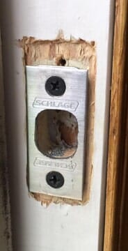 Strike Plate with Two Screws — Car Keys Replacement in Des Moines, IA