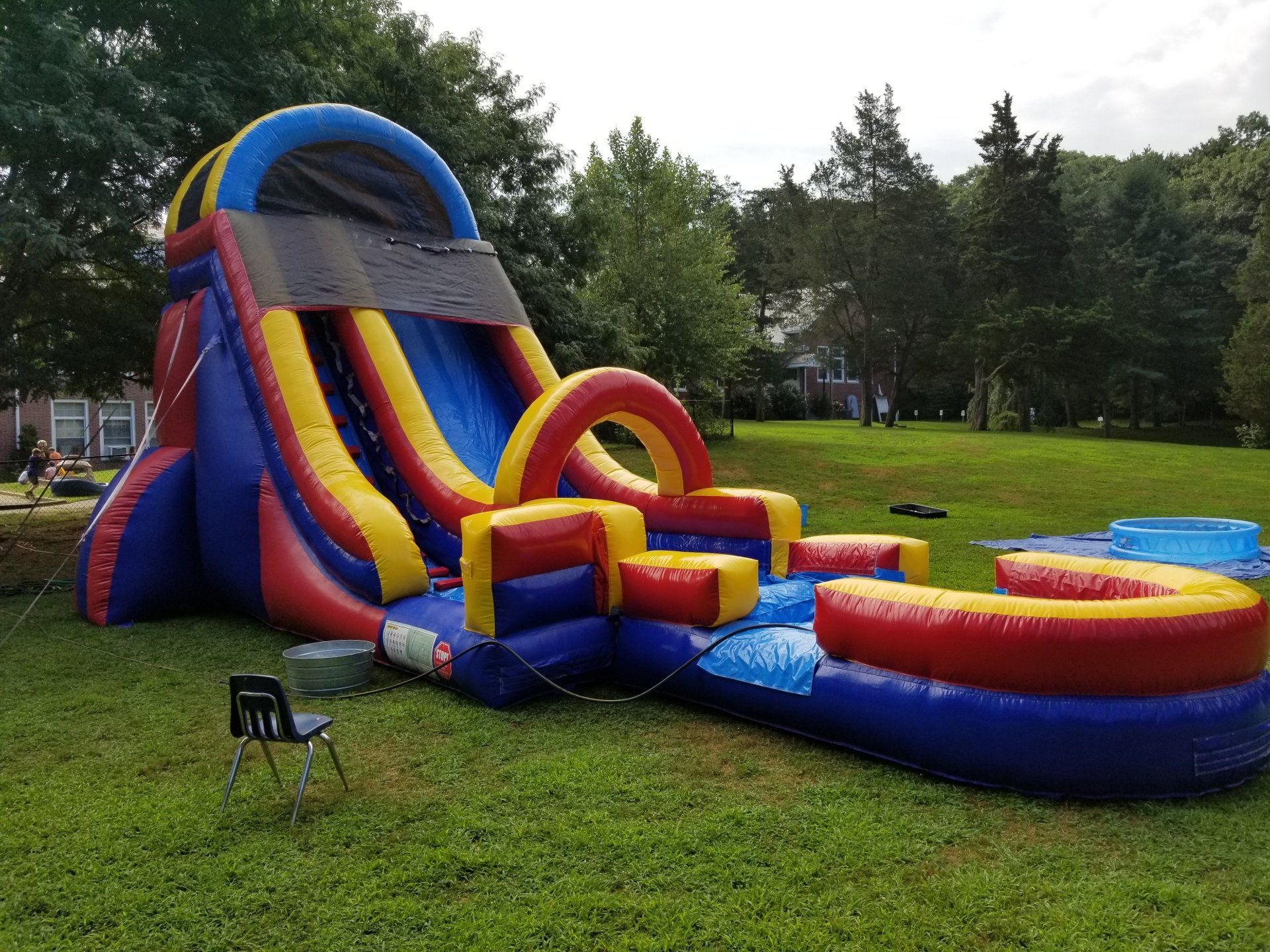 Tri-Color Slide with Pool

