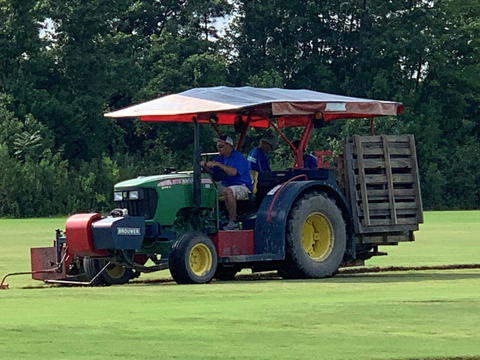 Centipede Grass Installation — Wilmington, NC — Turf Masters Sod Farms Centipede Grass Installation — Wilmington, NC — Turf Masters Sod Farms