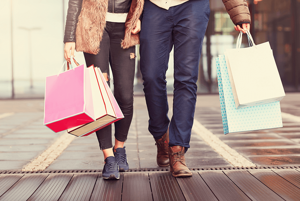 Couple shopping