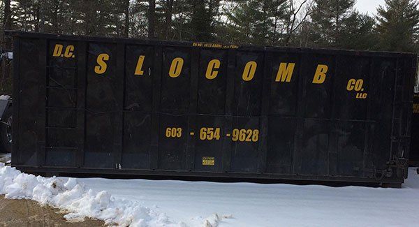 30 Foot Dumpster — Black Dumpster in Wilton, NH 30 Foot Dumpster — Black Dumpster in Wilton, NH