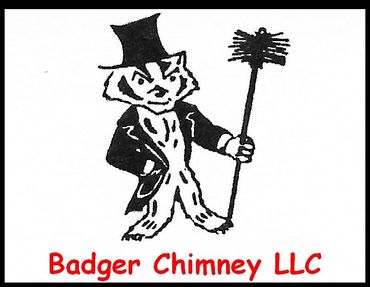 Badger Chimney LLC logo with a badger holding a chimney brush
