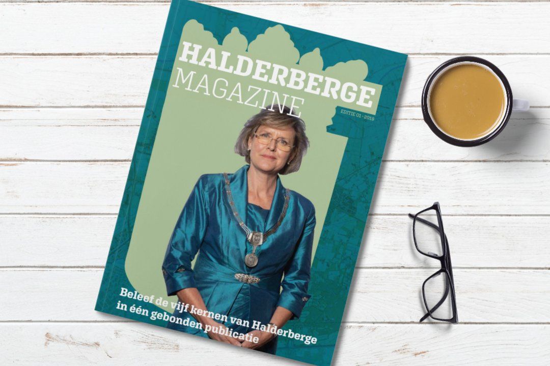 vormgeving en opmaak Halderberge magazine