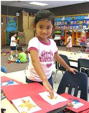 Children doing art — Children's Center in Lakewood,, CA Children doing art — Children's Center in Lakewood,, CA