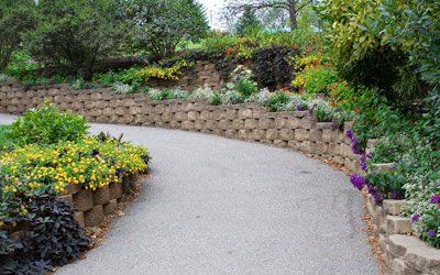 Hardscaping — Retaining Wall and Landscape Garden in Dawsonville, GA Hardscaping — Retaining Wall and Landscape Garden in Dawsonville, GA