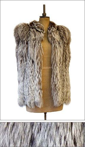 fox fur gilet