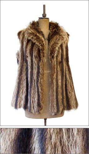 mink gilet