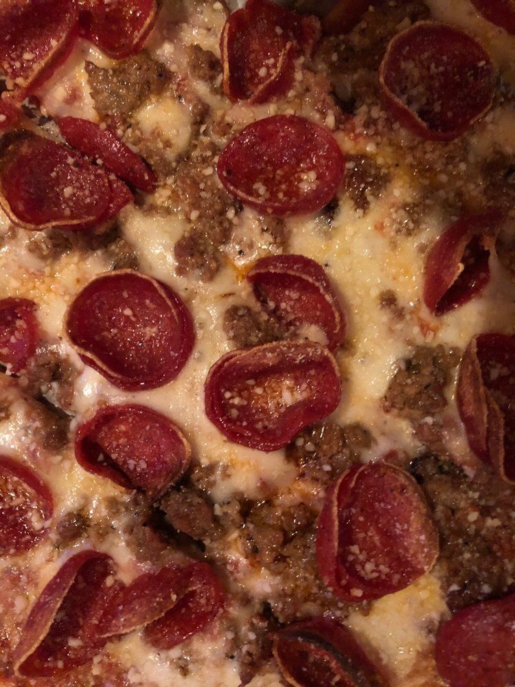 Close Up Of Pepperoni Pizza — Columbus, OH — Plank's Cafe & Pizzeria