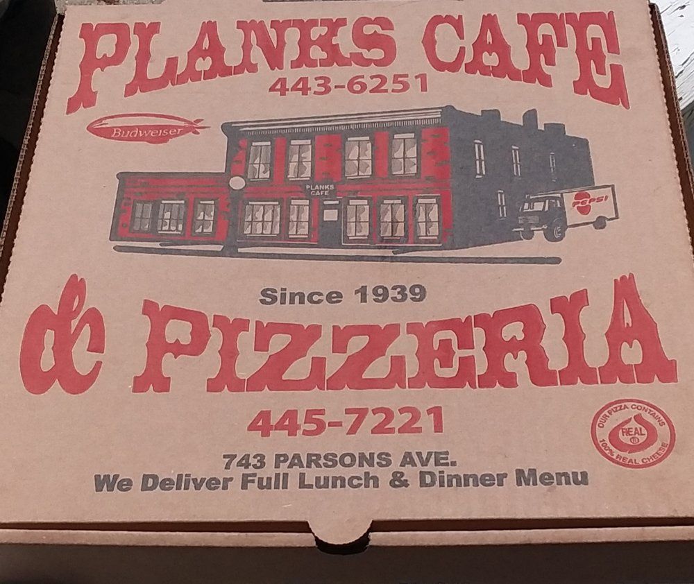 Box Of Pizza — Columbus, OH — Plank's Cafe & Pizzeria
