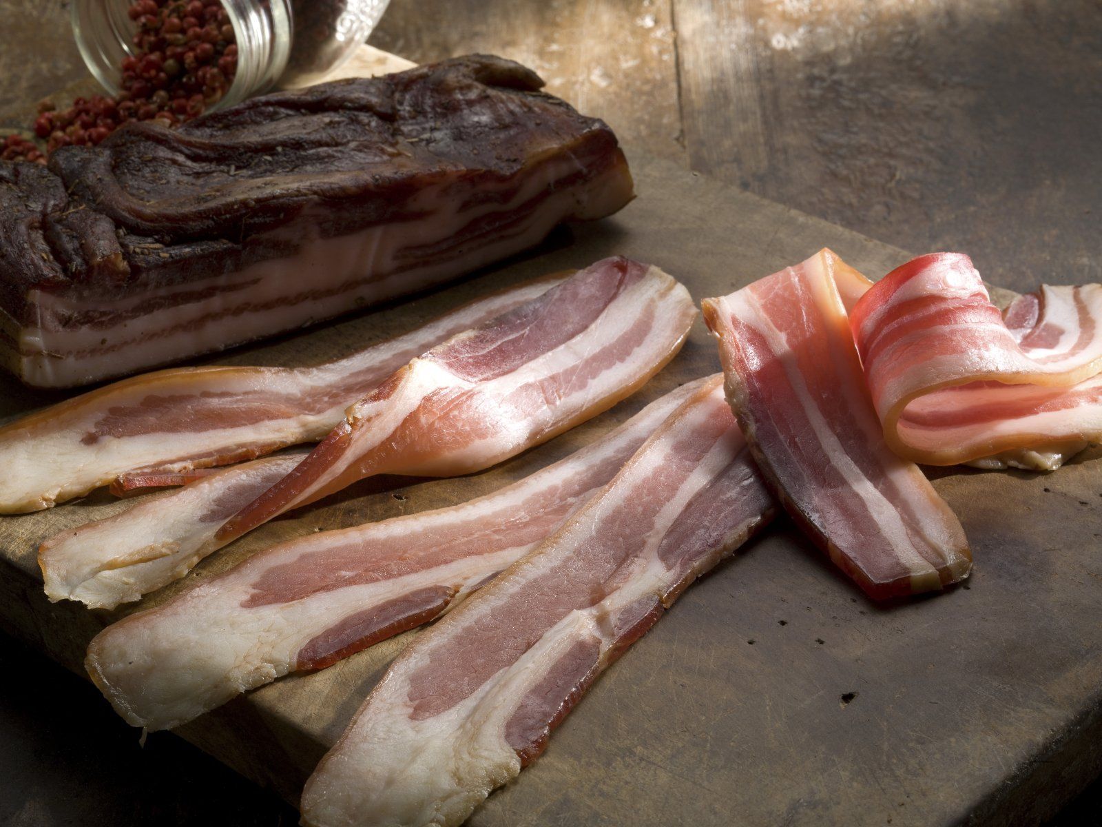 Raw bacon