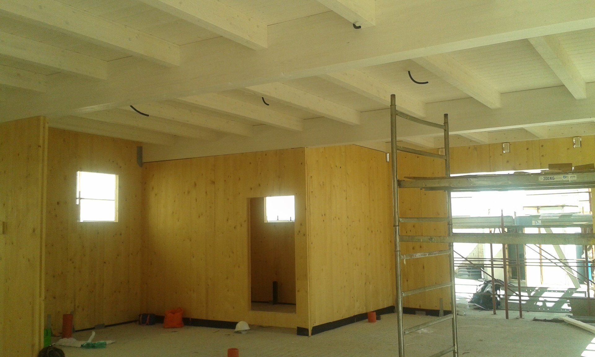 interno casa in legno