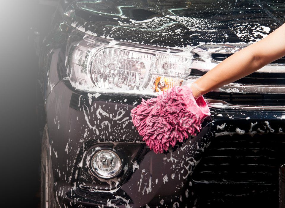 car being washed