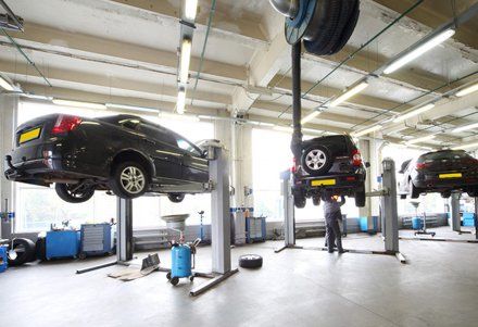 Cars in the garage