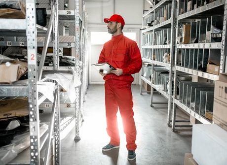 Man Checking Stocks — Springfield, MI — Schweitzer Bros. Inc