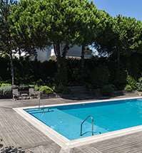 Swimming Pool — Swimming Pool With Trees In The Background in Reynoldsburg, OH