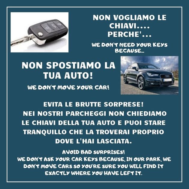 Entrata del parcheggio a pagamento