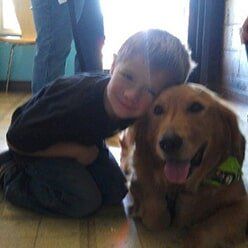 Golden Retriever and Owner | Lenoir, NC | All God's Creatures Great & Small