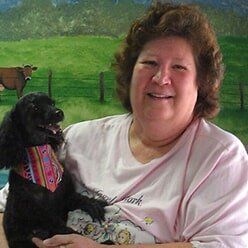 Black Dog and Her Owner | Lenoir, NC | All God's Creatures Great & Small