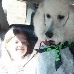 Poodle and Owner | Lenoir, NC | All God's Creatures Great & Small
