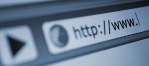 A close up of a computer screen that says http://www.