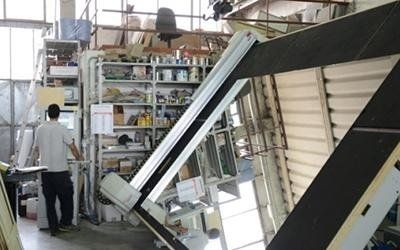 Particolari di una fase di lavorazione del vetro