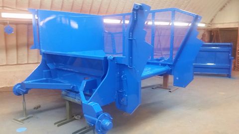 Machine parts after getting painted