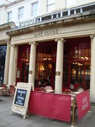 4x CanCan Dancers at Cafe Rouge in Cheltenham